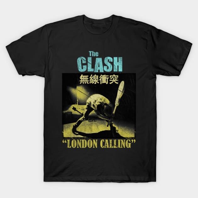 The Clash - Golden Vintage T-Shirt by kilshamy